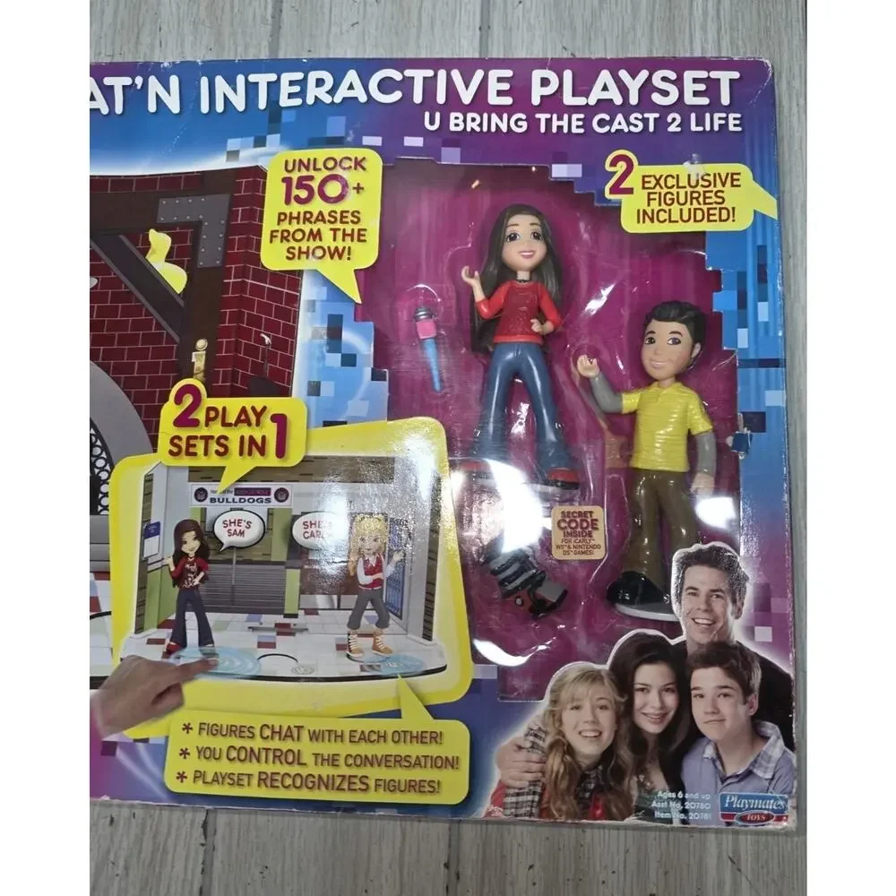 icarly Miranda Cosgrove Chat'N Interactive Playset Jennette McCurty Nathan NIB